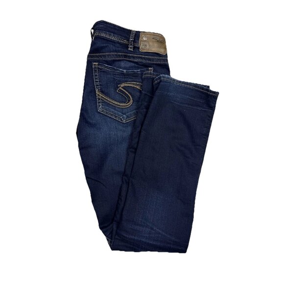 Silver Jeans Denim - Silver Jeans Suki Mid Straight Women 31X32  Dark Wash Super Stretch Denim